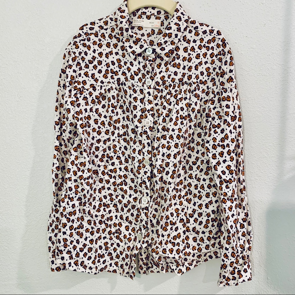 Zara - Girls Animal Print Blouse!